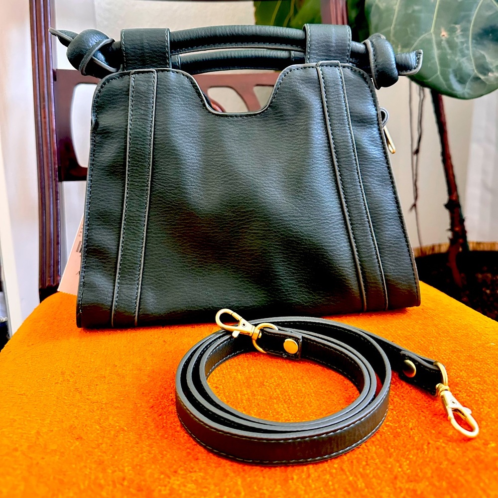 NWT Anthropologie dark green handbag